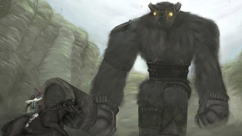 giant beast confronts rider