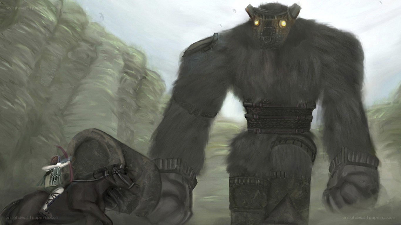 giant beast confronts rider