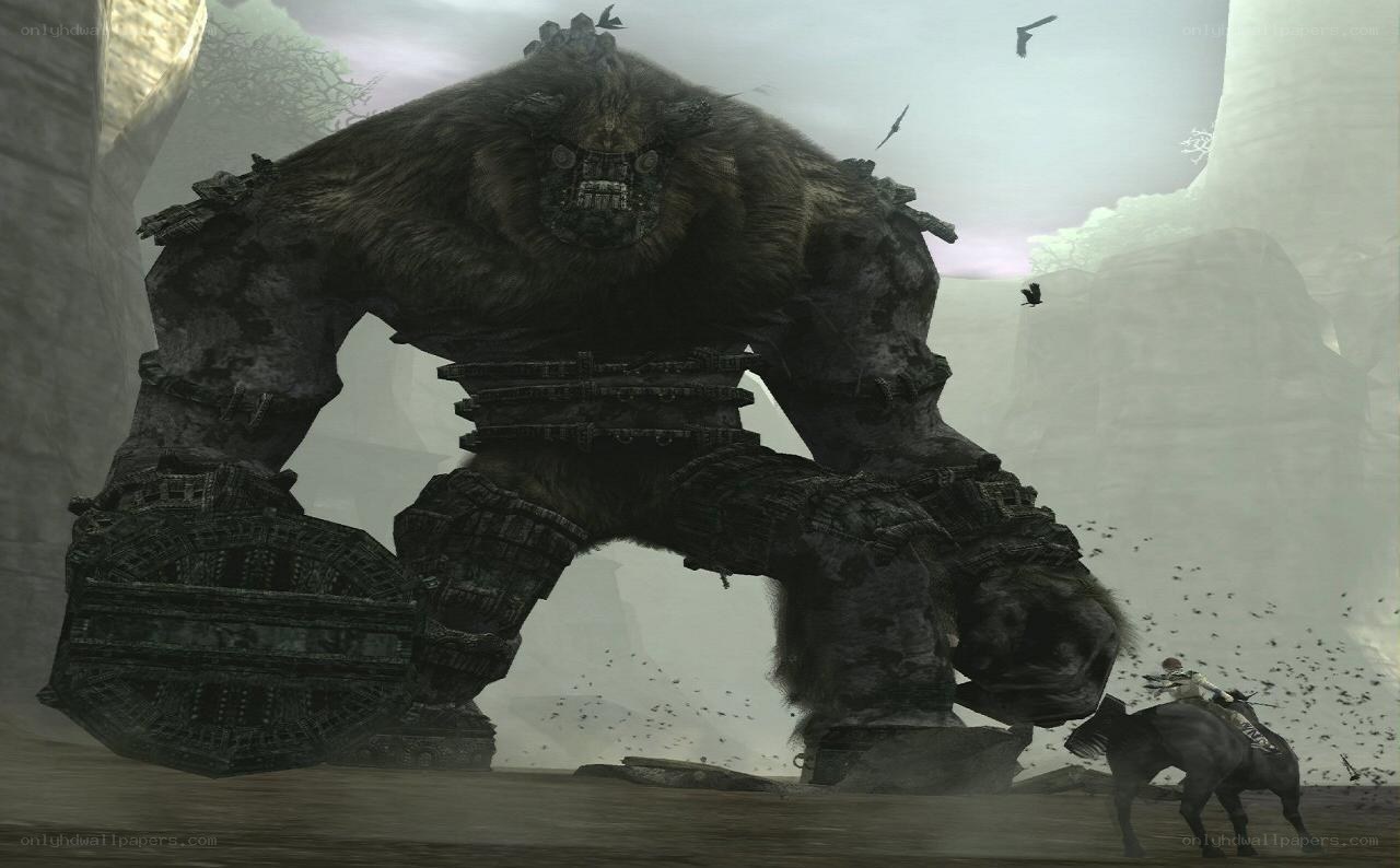giant beast in a desolate landscape