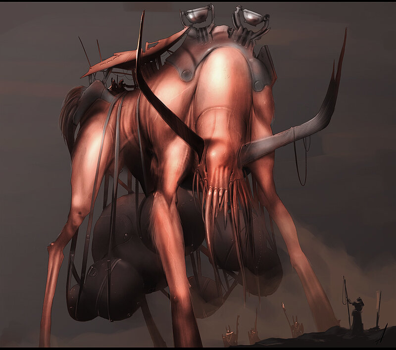 giant biomechanical creature
