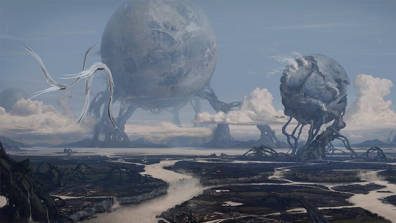 Giant Biomechanical Creatures — Blue