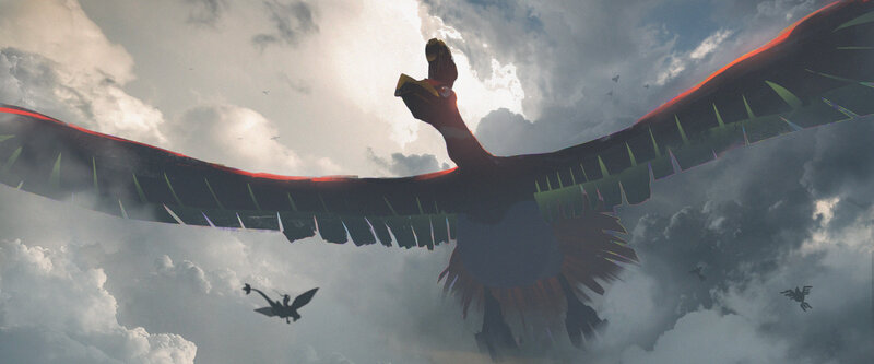 Giant Bird in Sky