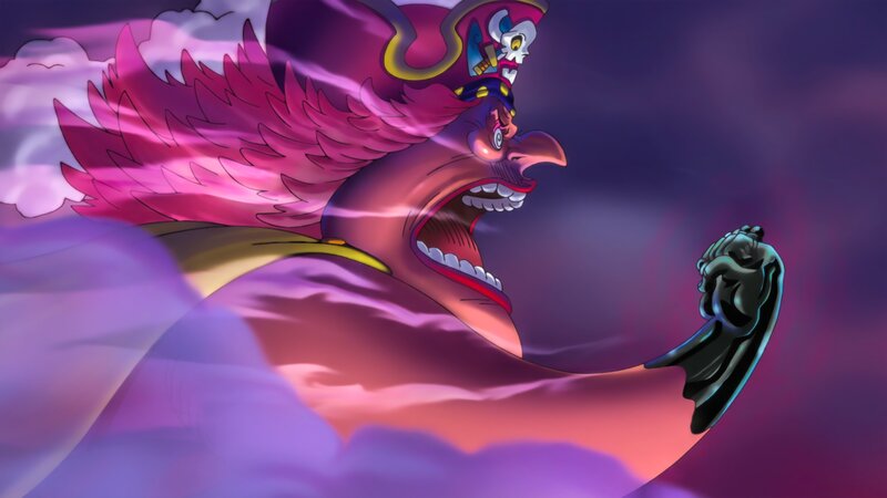 Giant Bird-like Creature — Purple, Dramatic
