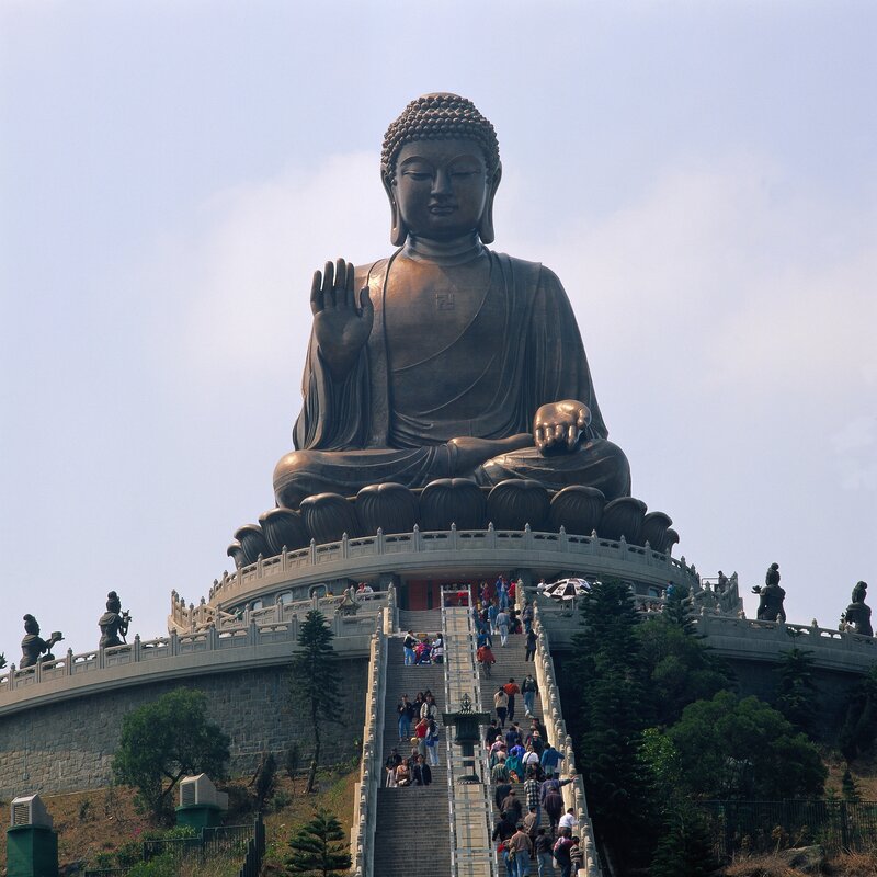 Giant Buddha statue in Hong Kong