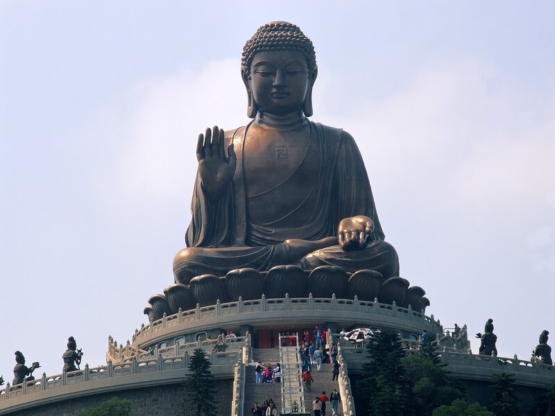 Giant Buddha statue in Hong Kong