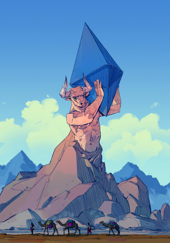 Giant Bull Statue