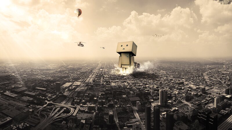 Giant Cardboard Robot