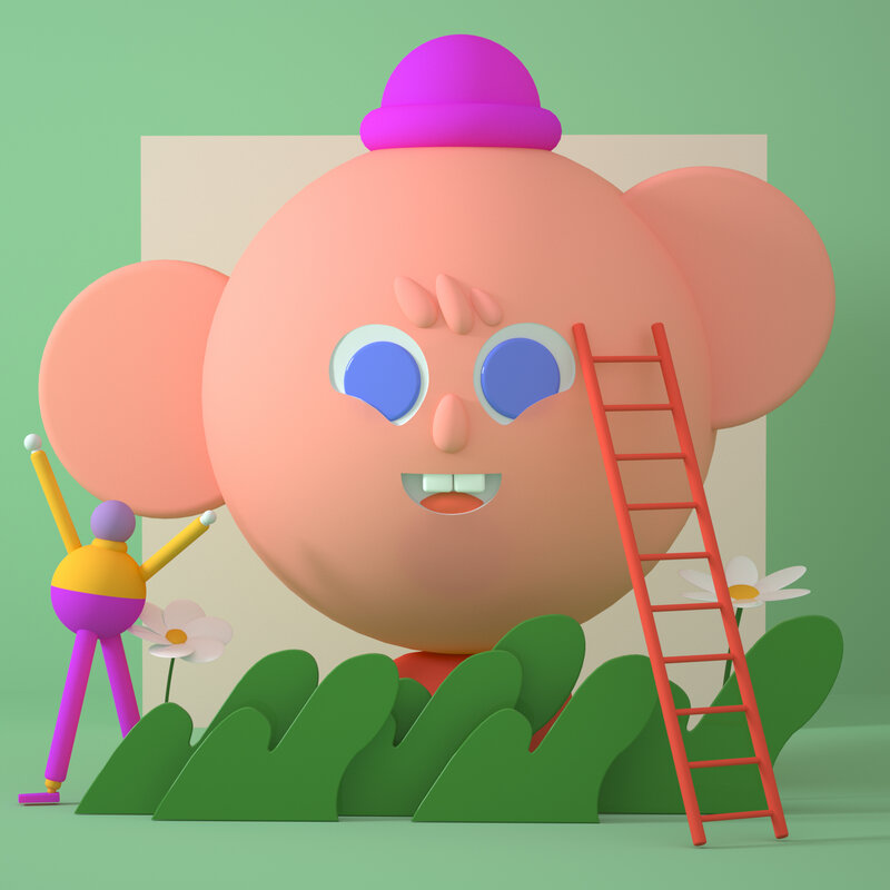 Giant Cartoon Character
