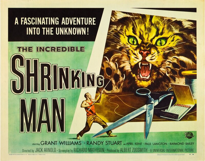 Giant Cat Attacking Man — Green