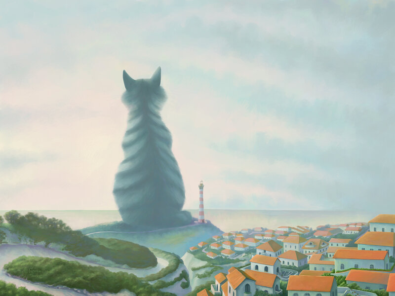 Giant Cat Statue
