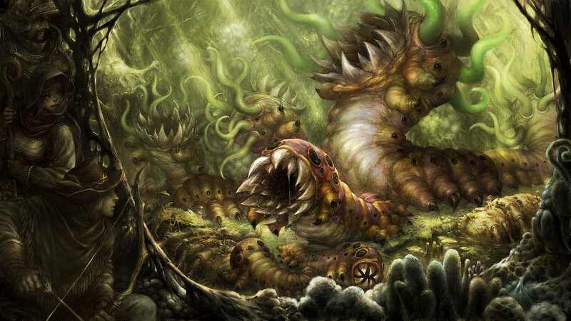 Giant Caterpillar Monsters