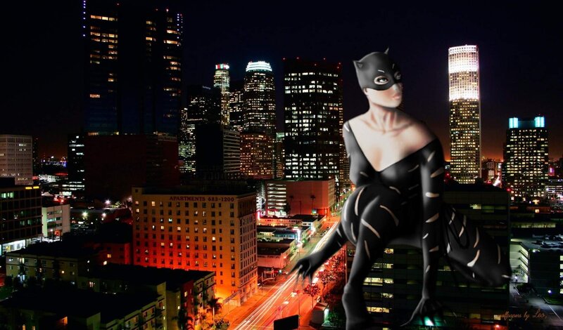 Giant Catwoman Figure