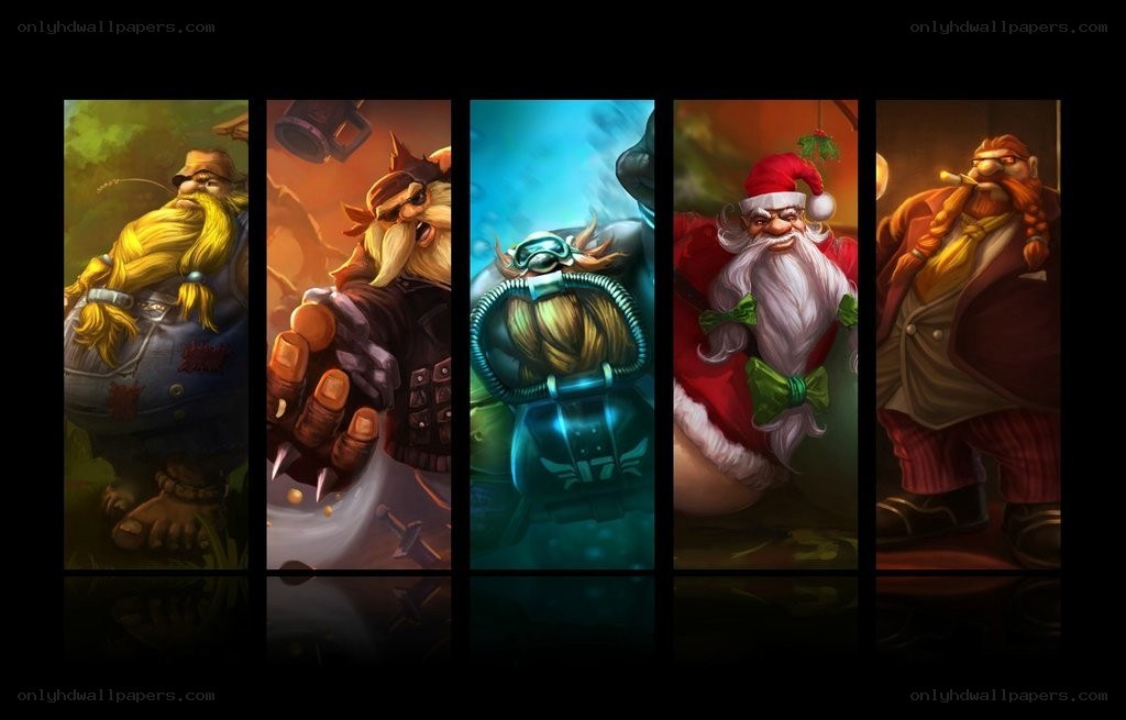 Giant character portraits