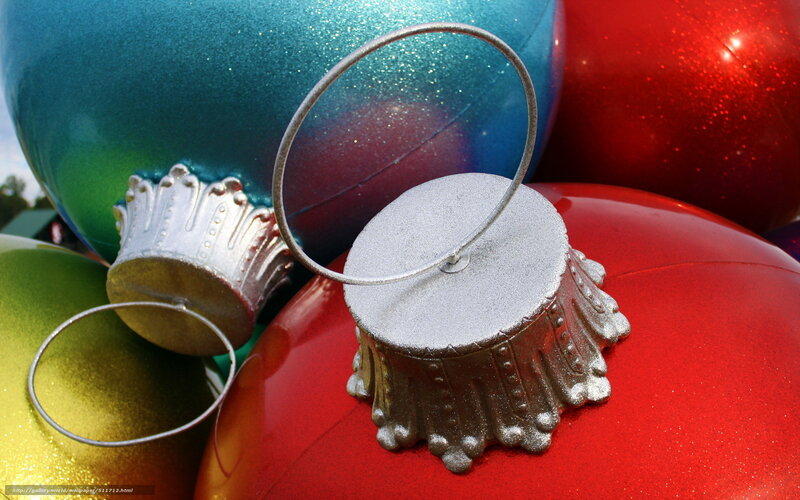 Giant Christmas Ornaments — Red