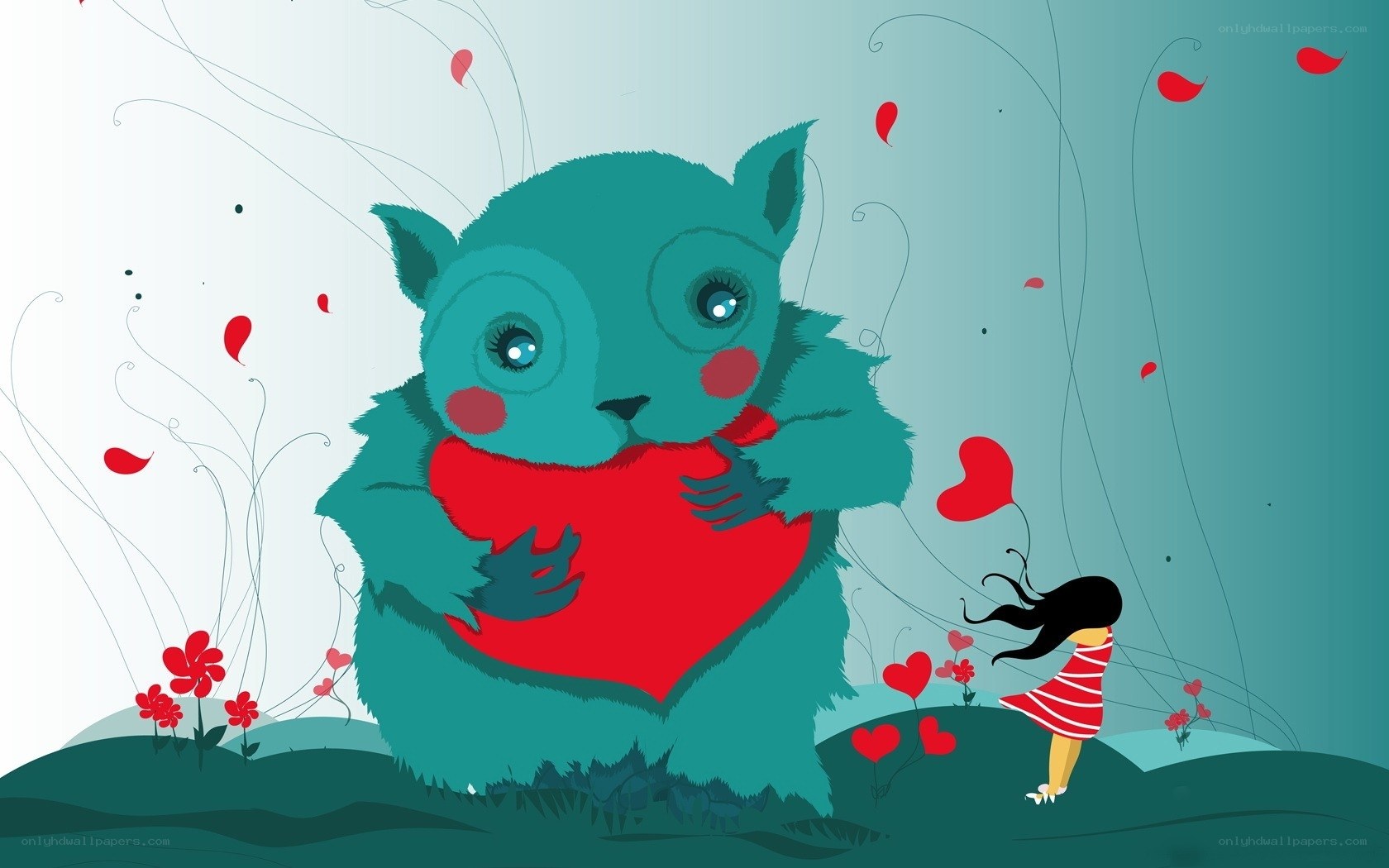 giant creature holding heart