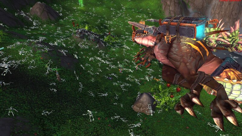 Giant creature in a battlefield