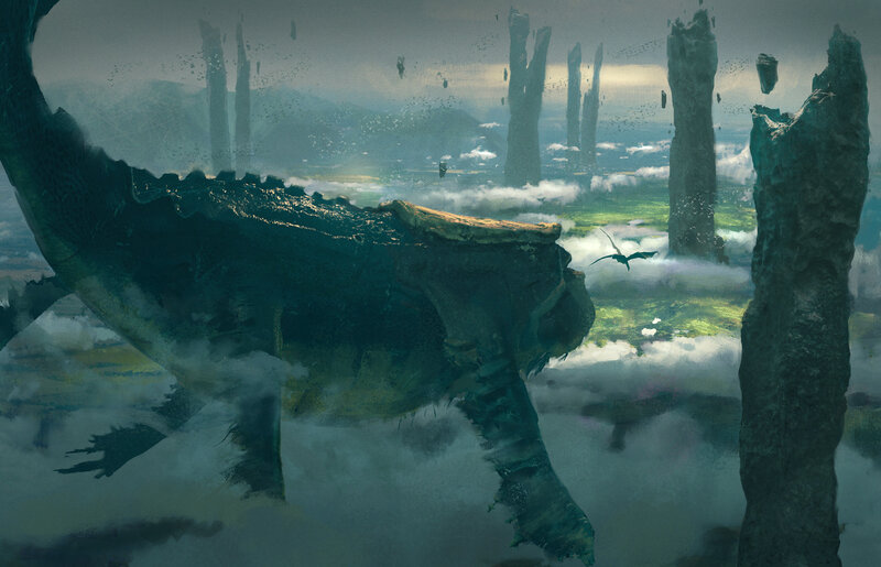 Giant Creature in Clouds