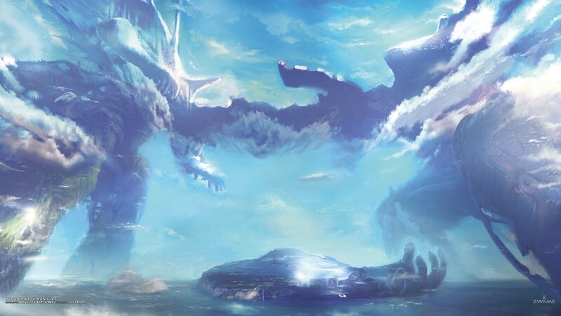 Giant Creature in Sky — Blue