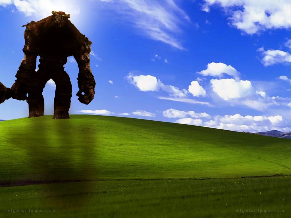 giant creature on a hill