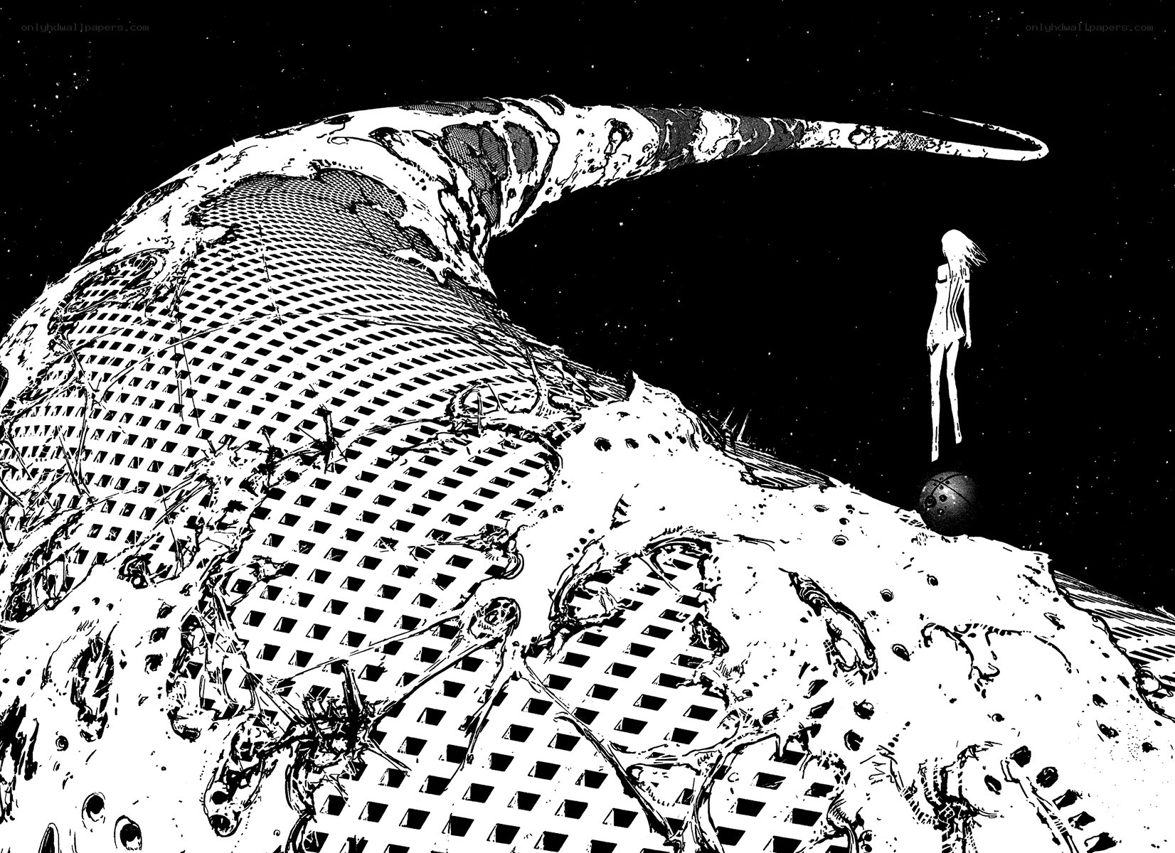 giant creature on alien planet