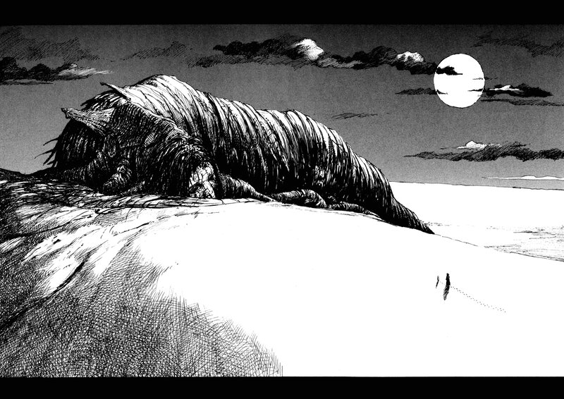 Giant Creature on Dunes