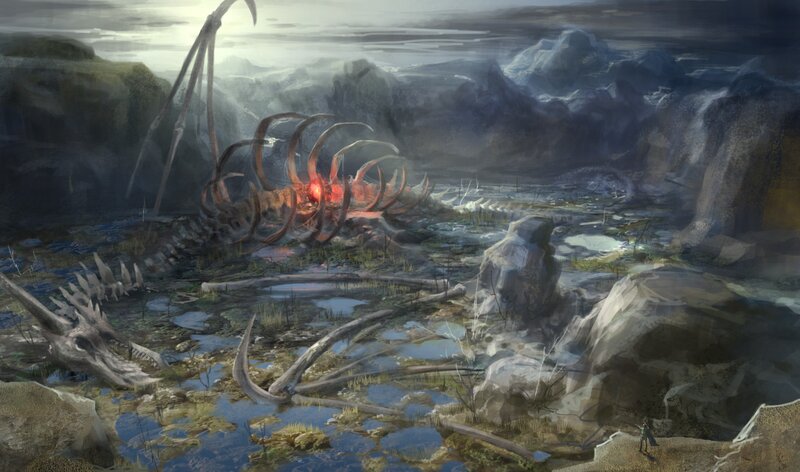 Giant Creature Skeleton