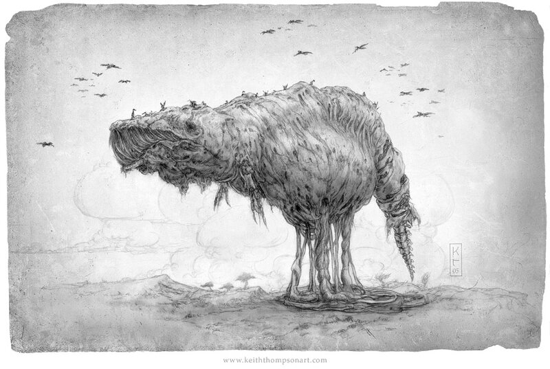 Giant creature sketch