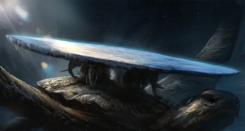 Giant Creature under Planet