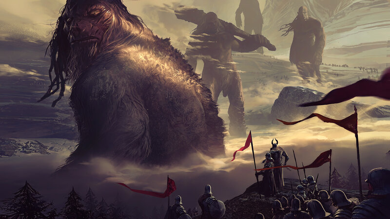 Giant Creatures and Soldiers
