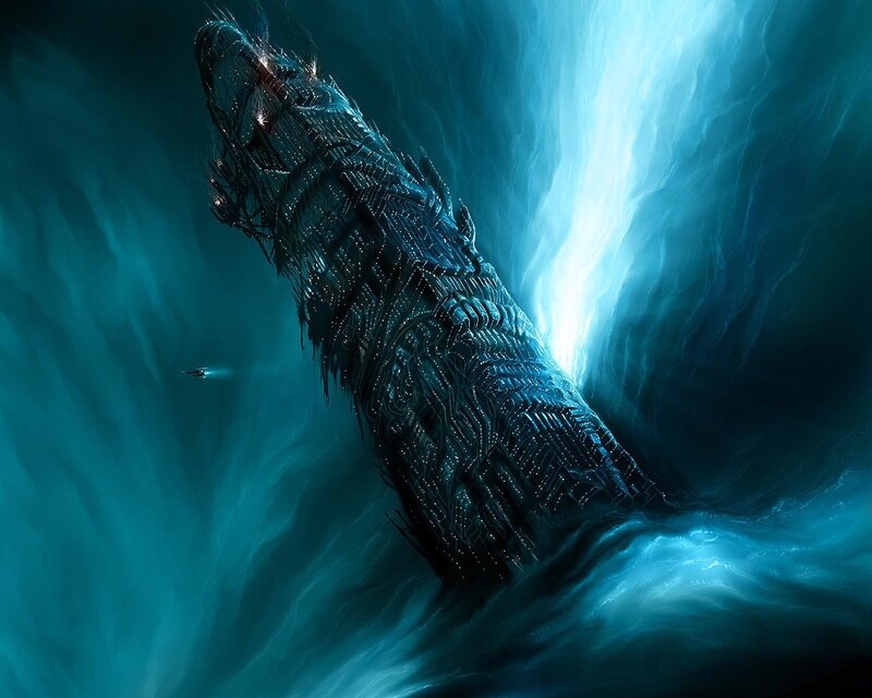 giant cybernetic sea creature