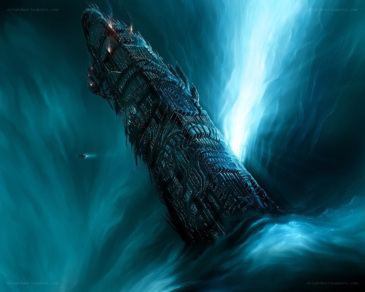 giant cybernetic sea creature