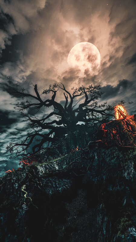Giant Dead Tree — Black