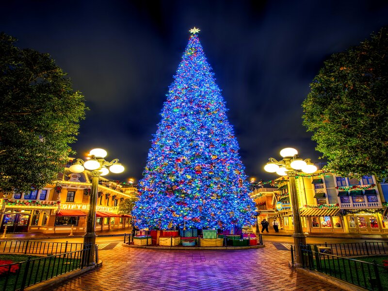 Giant Decorated Christmas Tree