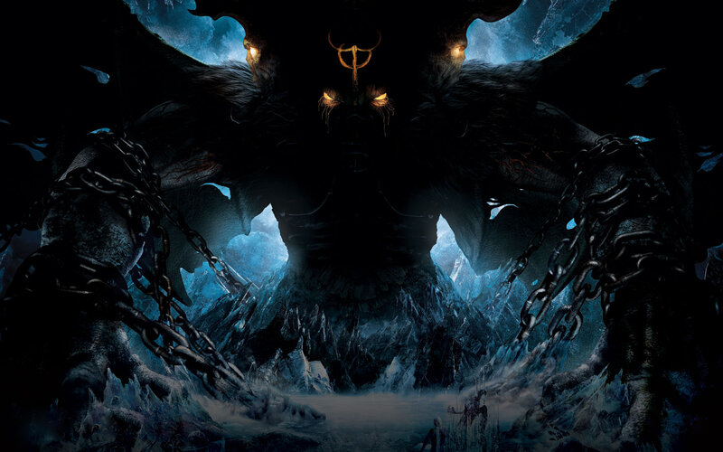 Giant Demon with Chains — Black