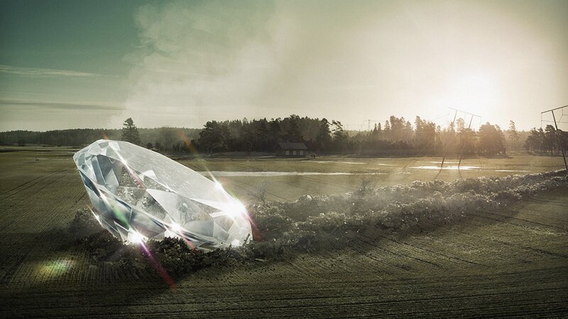 Giant Diamond in Field