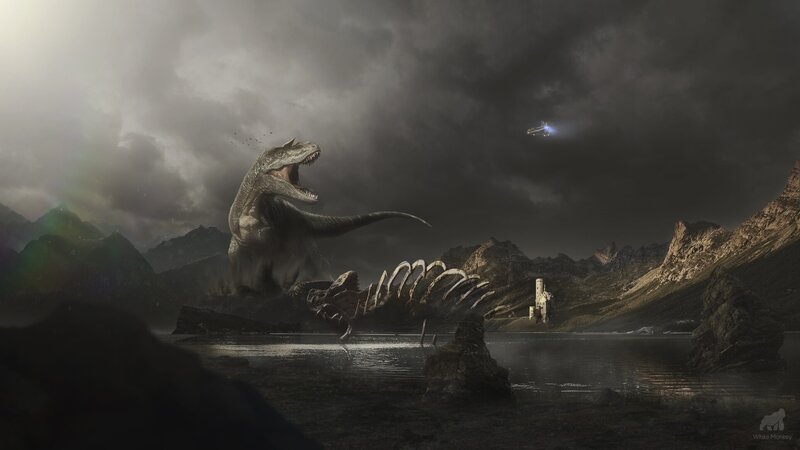 Giant Dinosaur Roaring