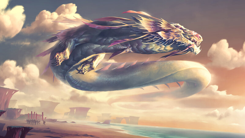 Giant Dragon Flying
