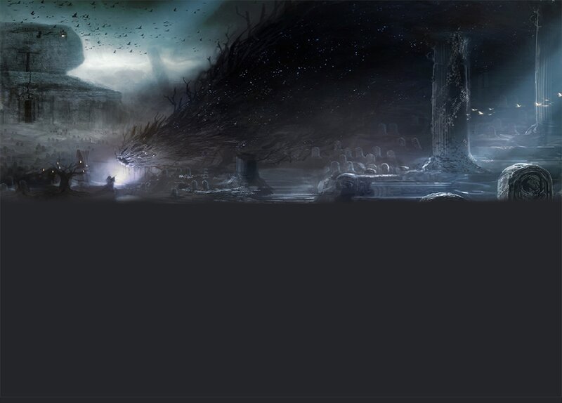 Giant Dragon in Ruins — Dark Gray