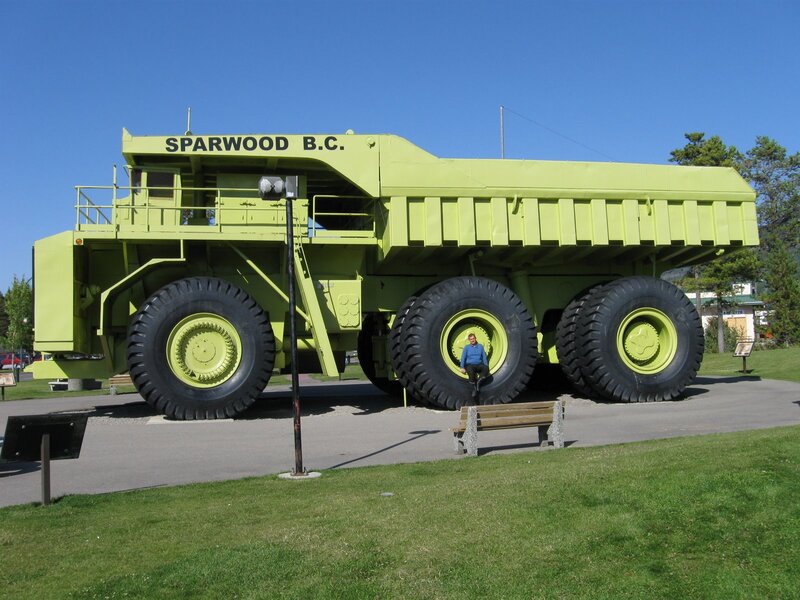 Giant dump truck in Sparwood
