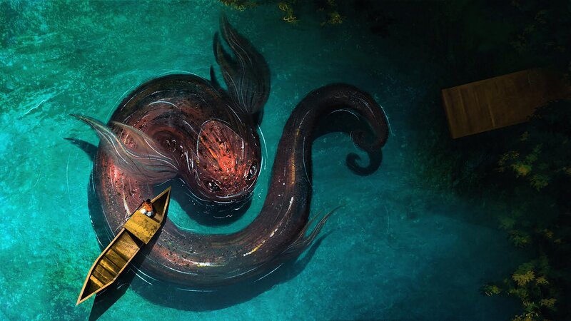 Giant Eel-like Creature