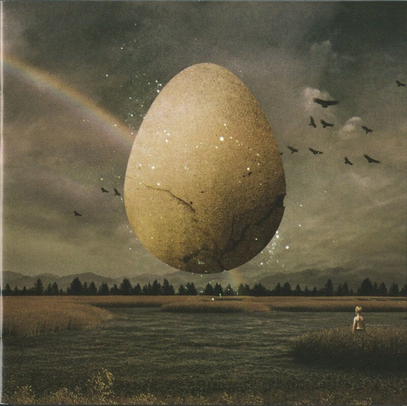 giant egg over a field