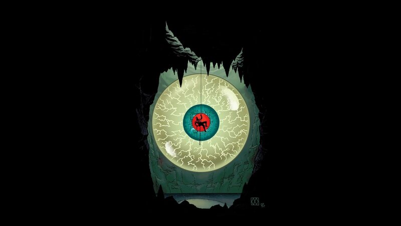 Giant Eye in Cave