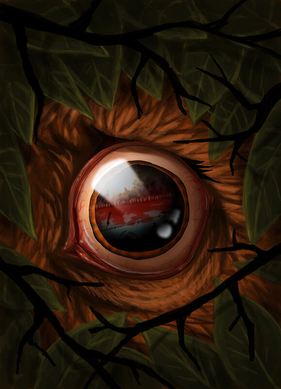 Giant Eye in Foliage