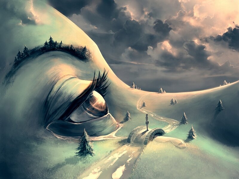 Giant Eye Landscape