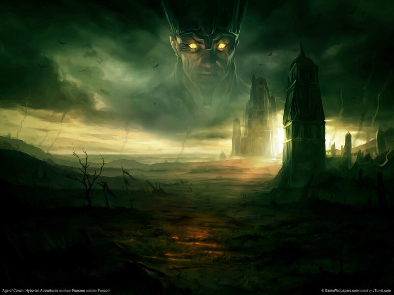 Giant Face over Ruins