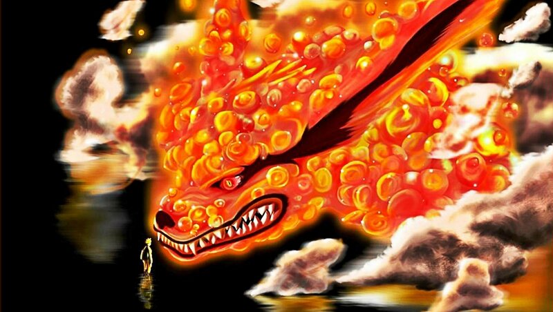 Giant Fiery Dragon