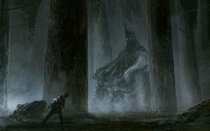 Giant Figure in Forest