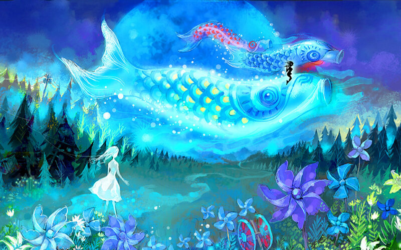 Giant Fish in Sky