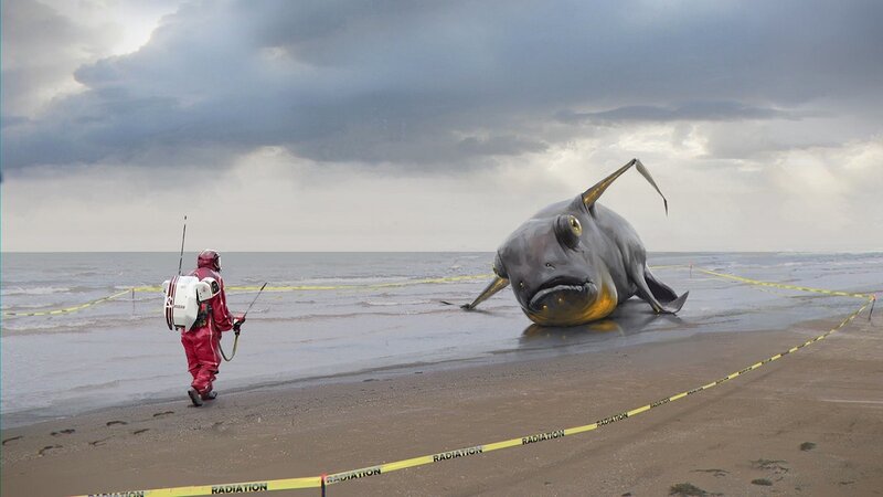 Giant Fish on Beach