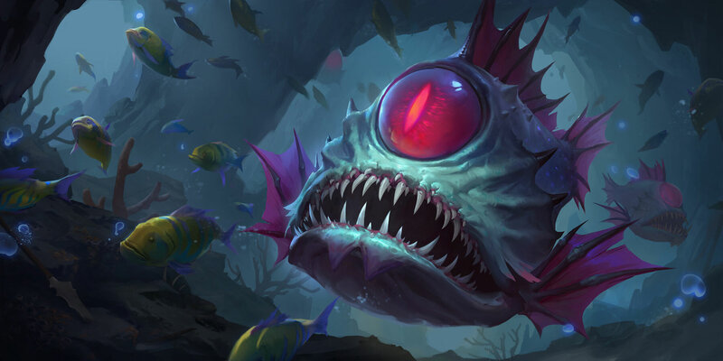 Giant Fish with Red Eye